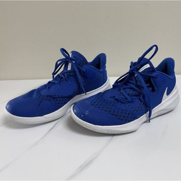 Nike Zoom Hyperspeed Court Women's 9.5 Blue White Volleyball Indoor Shoes - Picture 1 of 9